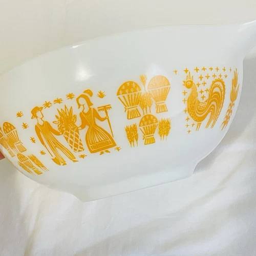Vintage Pyrex Amish Butterprint Orange Pumpkin #441-#444 RARE! Set - Picture 9 of 23