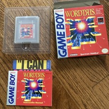 Vintage Wordtris Nintendo GameBoy With Box, Instructions, Game, CIB