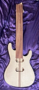 Custom flame maple top through body neck guitar project