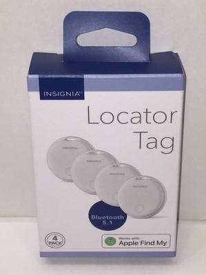 Insignia Locator Tag 4 Pack (Bluetooth 5.1) (Apple Find My Compatible) (NISB)