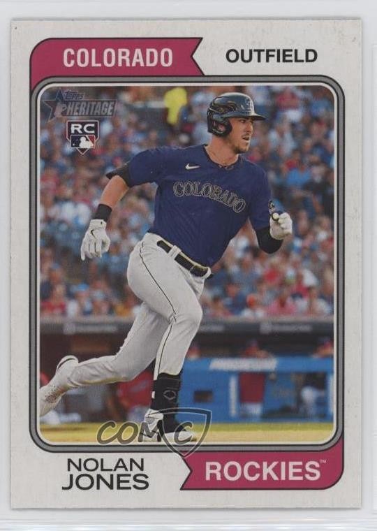 2023 Topps Heritage Nolan Jones #164 Rookie RC 12yr