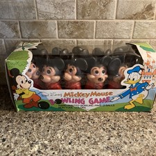 DISNEY MICKEY MOUSE BOWLING GAME SET - COMPLETE - RARE 