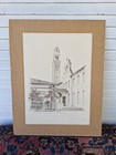 Vintage Jim Jeansonne Signed Numbered Matted LSU War Memorial Tower Art Print — photo 1