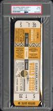 CLINCHER! 1954 World Series Game 4 Full Ticket PSA 4 - WILLIE MAYS ONLY WS TITLE