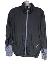 Sunice Trista Womens Golf Jacket Size Large Black Blue Colorblock Lined Weather