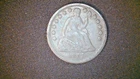 1857 US Seated Liberty Half Dime, Circulated .900 Silver (US-9228)