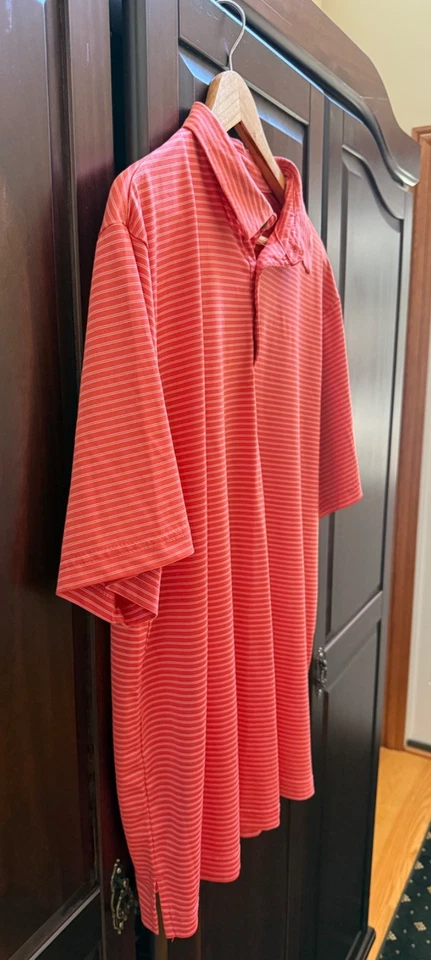 Ben Hogan Polo Knit  Men's Performance Golf Shirt Size Large Logo Buttons EUC - Image 4 of 4