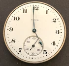 Antique 1921 Elgin Grade 303 Pocket Watch Movement Parts/Repair 12s 7j USA