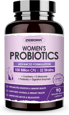 Probiotics for Women Digestive Health with Enzymes & Prebiotics 100 Billion Cfus