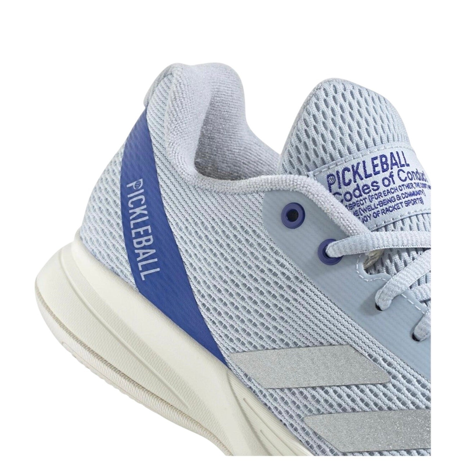 Adidas Courtflash Pickleball Halo Blue Silver sneaker court shoe Women’s 8 NEW thumbnail 7