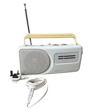 Roberts RP15 Portable AM/FM Radio With Mains Power Supply - White