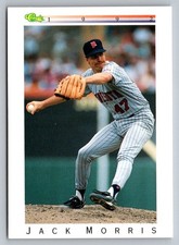 1992 Classic Jack Morris #T66 Minnesota Twins Baseball Card