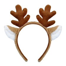Reindeer Antlers Headband - Animal Ears Headbands Fluffy Realistic Deer Antler H
