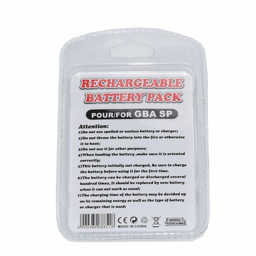 Gameboy Advance SP Akumulator 850mAh Nintendo Game Boy GBA Zamiennik - Zdjęcie 11 z 18