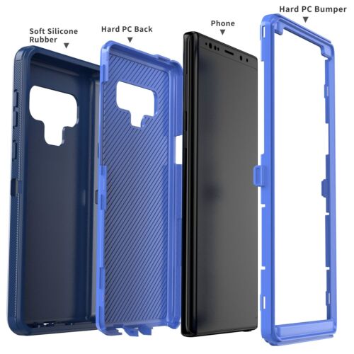 For Samsung Galaxy Note 9 Heavy Duty Rubber Case Hybrid Protective Phone Cover - Picture 38 of 54