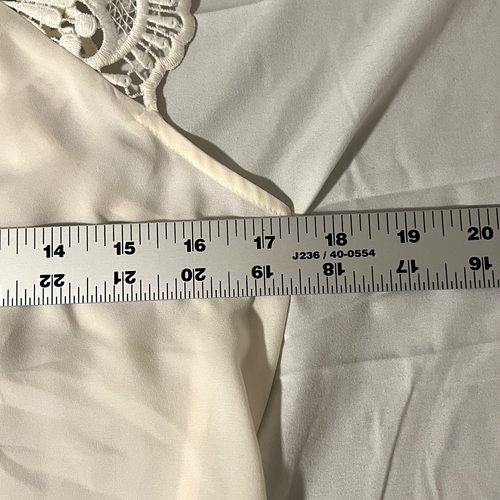 Blusa Camisa Express Mujer Talla Pequeña S Blanca Sin Mangas 100% Poliéster Nueva con Etiquetas - Imagen 13 de 14