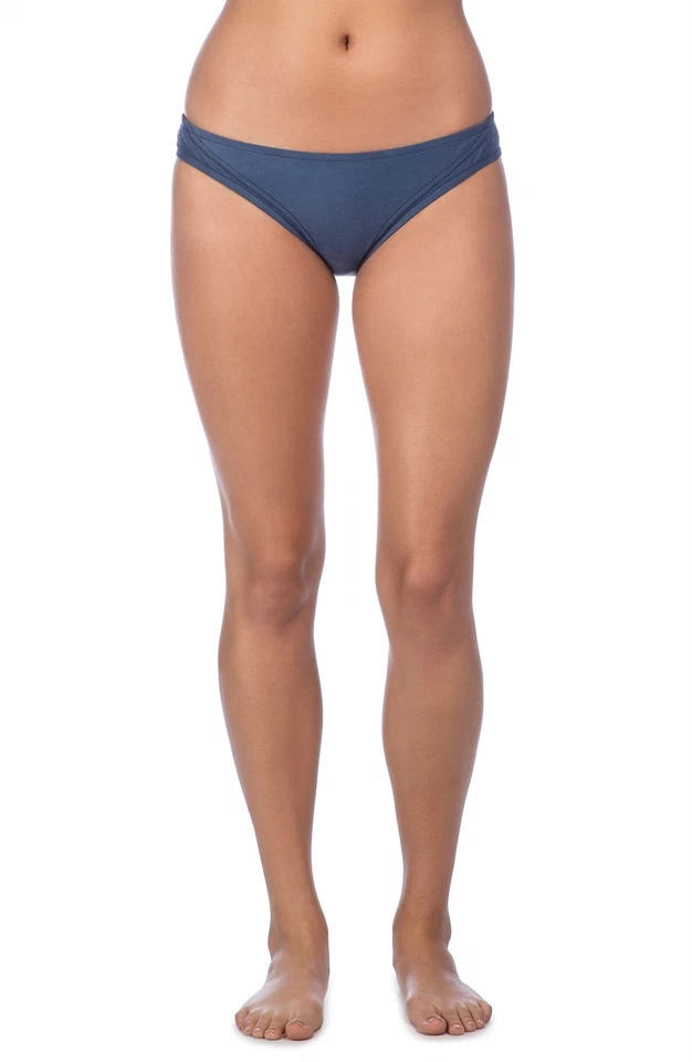 Traje de baño de mezclilla con parte inferior de bikini hipster Lucky Brand 171340 para mujer talla mediana Foto 2 de 3