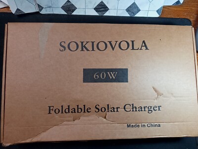 SOKIOVOLA 60W Portable Solar Panel Foldable Solar Panel Charger