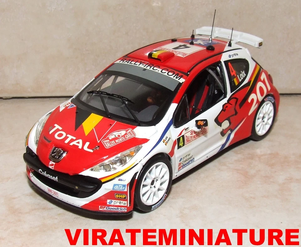 1 PEUGEOT 207 S2000 2° RALLYE MONTE CARLO 2009 FREDDY LOIX IXO RAM363 AU 1/43 - Photo 1/1