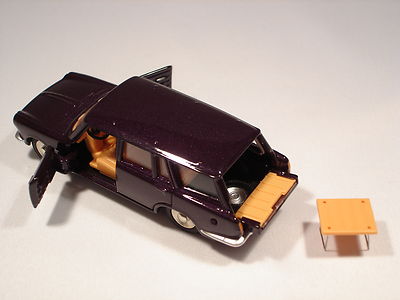 Miniature Dan Toys – Simca 1500 Break, échelle 1/43, Couleur Prune, Référence DAN-200, Neuve