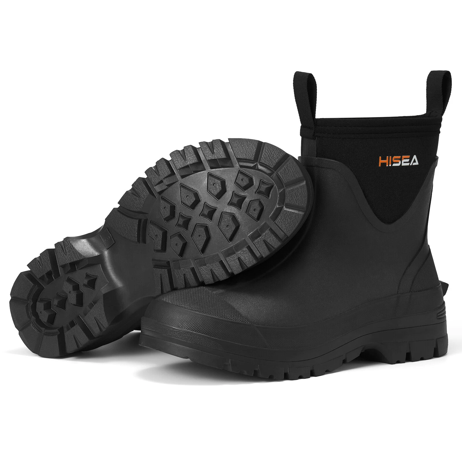HISEA Men Neoprene Rubber Chelsea Rain Boots Waterproof Warm Mud Cold/Snow Boot
Opens in a new windo