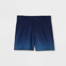 NEW Toddler Boys' Striped Swim Shorts - Cat  Jack  3T