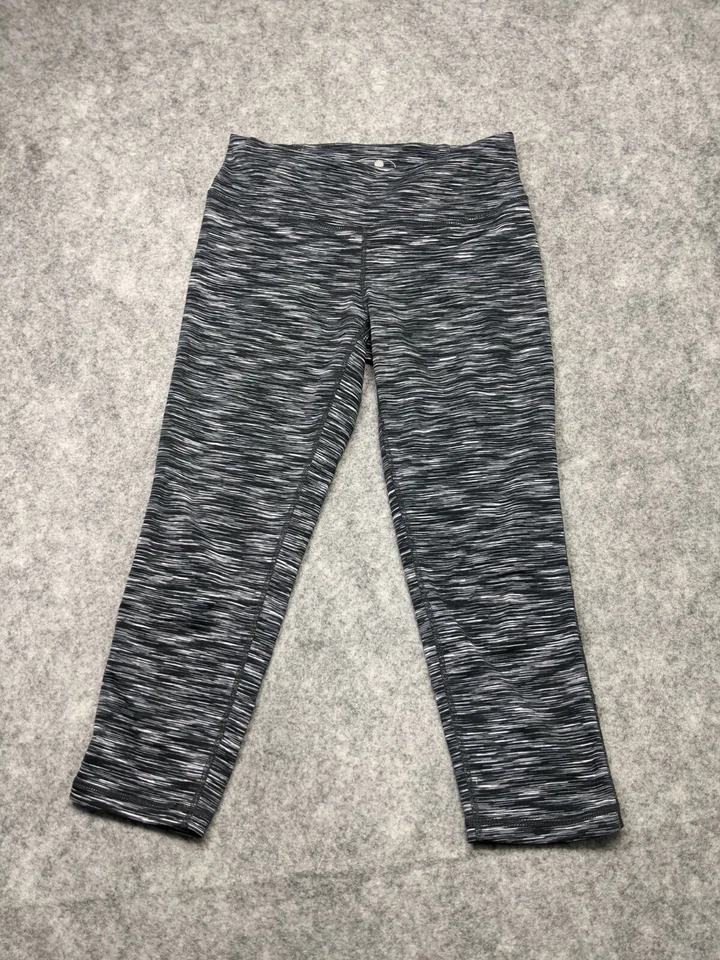 Tangerine Leggings Womens Small Black Gray Cropped Athletic Yoga Pants - Image 2 of 4