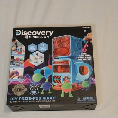 Discovery  #MINDBLOWN DIY Prize-Pod Robot Kit, 52-Piece Vending Machine Building