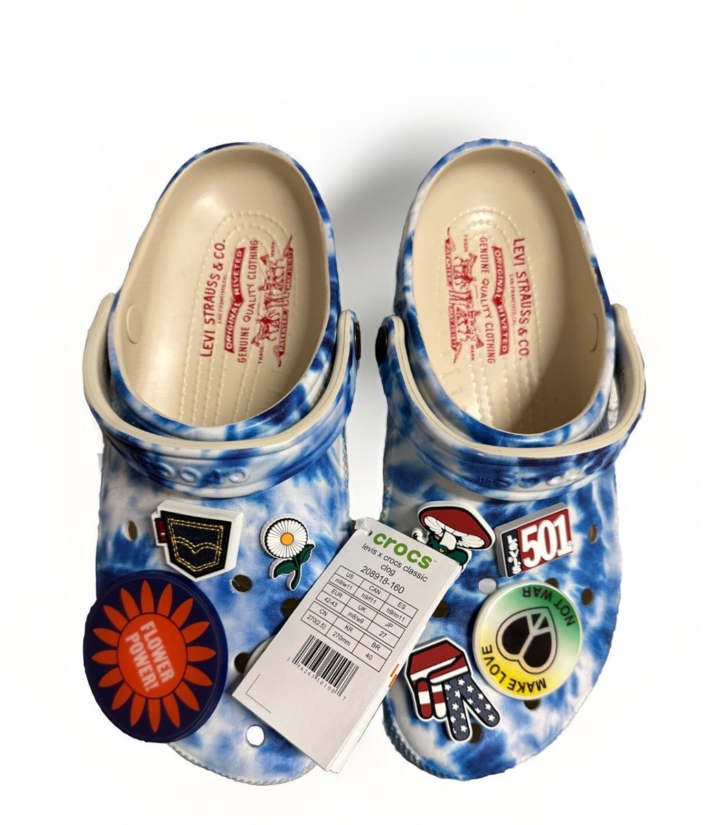 CROCS Levi Strauss & Co. Limited Edition clogs, 501 L charms