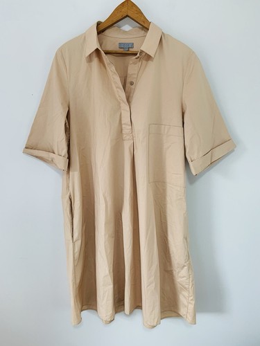 Cos Size 44 Cotton Poplin Dress With Pockets - Picture 2 of 7