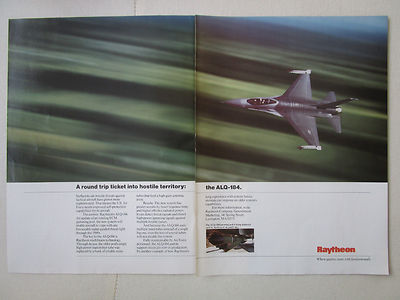 1/1989 PUB RAYTHEON ALQ-184 ECM JAMMING POD US AIR FORCE F-16 ORIGINAL ANZEIGE