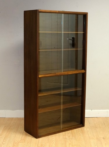 MUEBLES CUMBRAE DE MORRIS DE GLASGOW LIBRERÍA VITRINA PUERTAS ACRISTALADAS - Imagen 15 de 24
