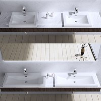 Luxury Countertop Shelf Solid Stone Resin White Basin Sink Bowl Rectangle 1000mm Luxury Countertop Shelf Solid Stone Resin White Basin Sink Bowl Rectangle 1000mm