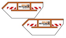 Loewe Set aus 2 Absetzmulden BERLIN RECYCLING / HO 2384