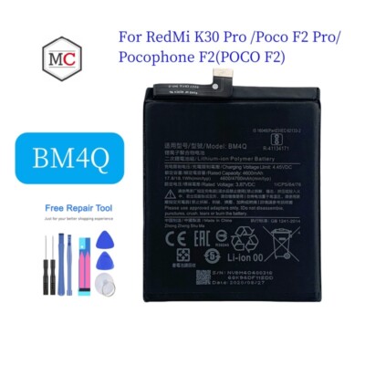 NEW Internal Battery for Xiaomi Poco F2 Pro Compatible BM4Q Replacement TOOLS