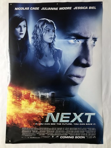 NEXT Nicolas Cage Jessica Beil 27"x40" Original Movie Theatre Poster