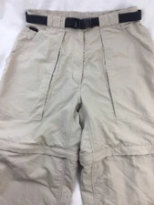 THE NORTH FACE 100% nylon convertible pants / shorts women’s MEDIUM 7” 27.5”