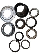 LAMBRETTA FORK STEERING RACER SET WITH BEARINGS LOCK AND CAPS GP SX 10PC