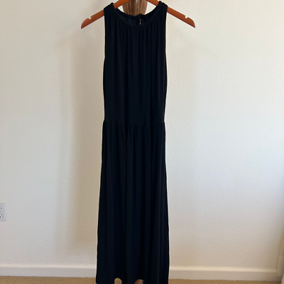Boden Women's Size 8 Black Sleeveless Halter Neck Keyhole Back Mdi Dress |  eBay