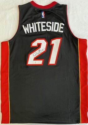 Hassan Niam Whiteside Miami Heat Signed Autographed Adidas