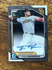 2024 Bowman Chrome Draft Autographs #CPATN Tyson Neighbors RC #X12492