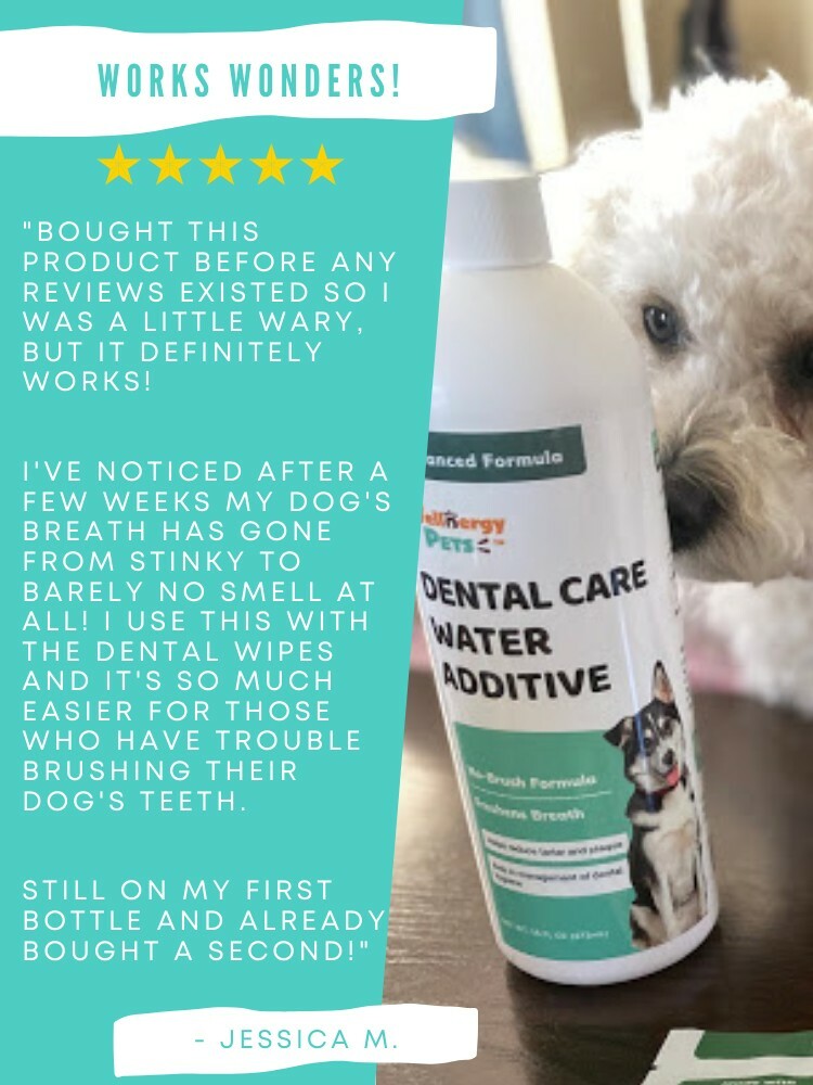 Oral Care Water Additive for Dogs Breath Freshener Mouthwash 16 floz