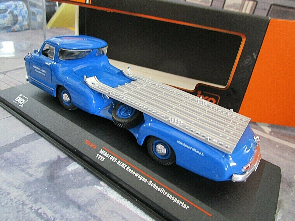 IXO 1/43 – Mercedes-Benz Rennwagen-Schnelltransporter 1955 – Bleu – RAC342 – Neuf
