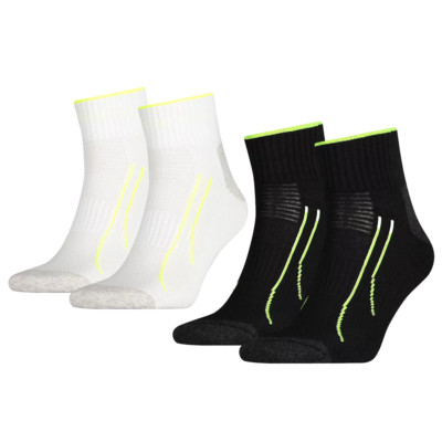 PUMA 8-16 Paar Performance Train Quarter Socken Unisex Sportsocken mit COOLMAX
