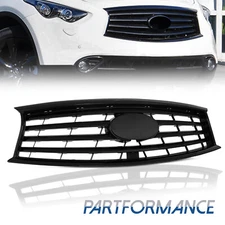 For 2014-2020 Infiniti QX70 Front Gloss Black Upper Radiator Grille 62078-3EV0A