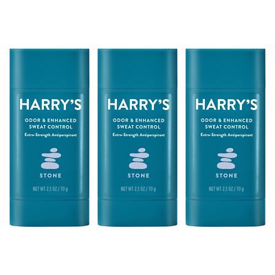 Harry's Extra Strength Antiperspirant for Men Fig Scent Pack of 3 24 Hour Odo...
