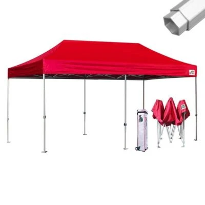 Eurmax Pop Up Canopy PRO 10x20 Commercial Tent Aluminum Party Shade w/Roller Bag