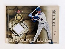 2001 Fleer MIKE PIAZZA Diamond Cuts Game Used Bat Baseball Card NM