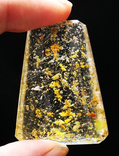 20g Rare NATURAL Clear YELLOW Golden Sun RUTILATED Crystal Mineral Specimen 1 - Picture 2 of 6