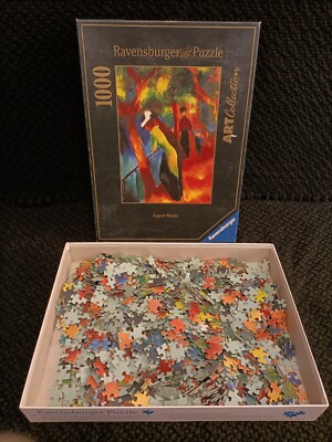 Ravensburger Puzzle: 1000 Teile Art Collection Sonniger Weg No. 155194 komplett
